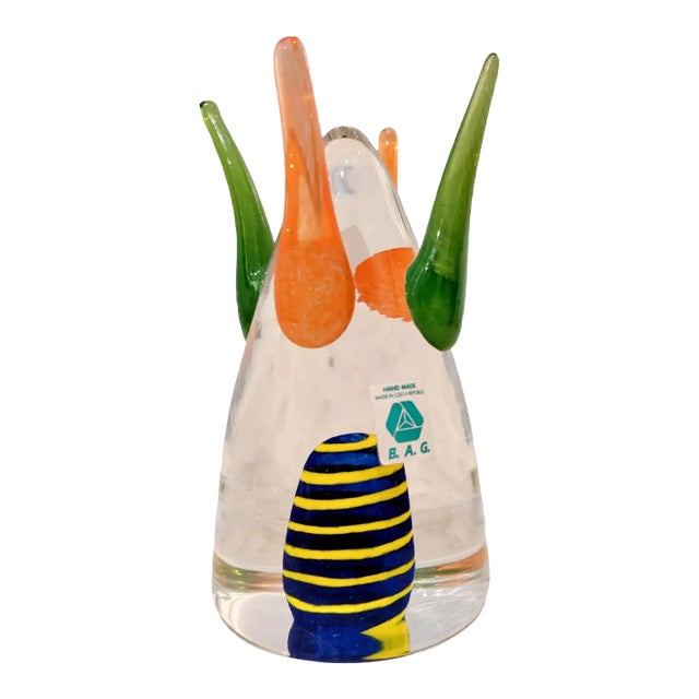 Shafaq Malik Postmodern Memphis Group-Style Glass Sculpture For Sale