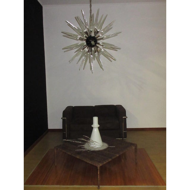 Metal Clear Murano Glass Sputnik Chandelier, 1980s For Sale - Image 7 of 13
