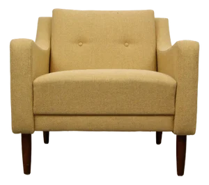 Yellow German Club Chair, 1955