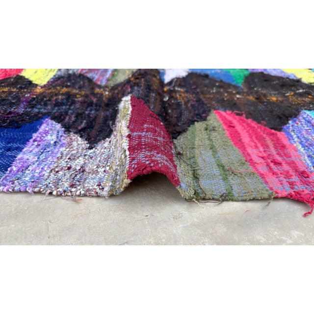 1980s Moroccan Colorful Vintage Kilim Rug - 3'7" X 6'4" Ft For Sale In Cleveland - Image 6 of 8
