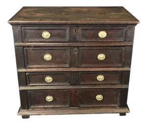 Mid-17th Century Charles II Period Oak Chest of Drawers