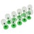 Vintage Luminarc Alsace Wine Glasses with Green Base, 1970s, Set of 10 For Sale - Image 12 of 14