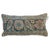 Bolster size Pillow made from a persian lilihanrug. zipper closure and poly-fill insert provided. Measures: 12'' x 23''.