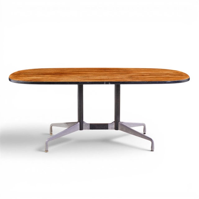 Herman Miller Mid Century Conference Table This conference table measures: 72 wide x 42 deep x 28.5 inches high, with a...