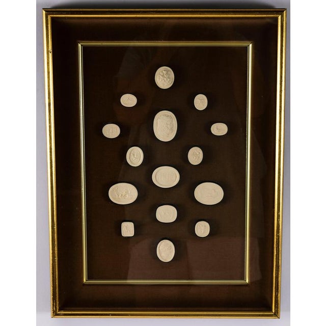 Antique Box Framed Grand Tour Giovanni Liberotti Intaglios 19 Th Century, Set of 2 For Sale - Image 14 of 16