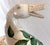 Beige Vintage Large Folk Art Hand Made and Hand Painted Wooden Goose Box For Sale - Image 8 of 18