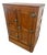 Antique Ice Box Three Storage Cabinets, Oak, Brass Latches Three Racks 32" Wide For Sale