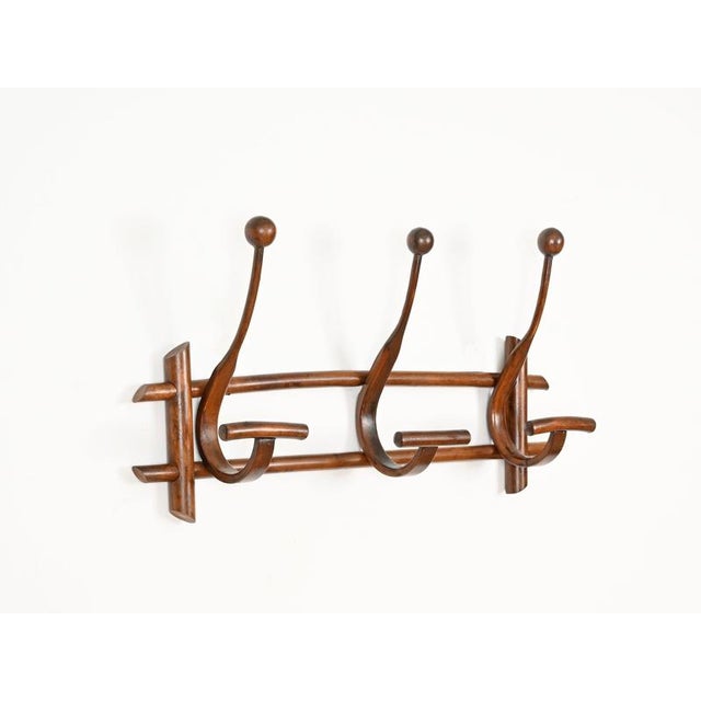 Wood Bent Walnut Coat Rack by Michael Thonet, 1890s For Sale - Image 7 of 12
