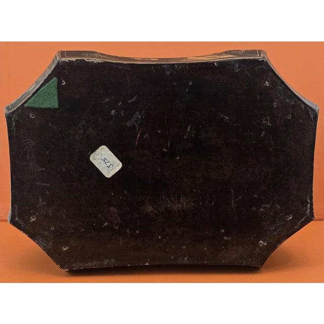 Antique Chinese Export Black Lacquer Gilt Decorated Domed Box For Sale - Image 11 of 11