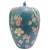 Late 20th Century Late 20th Century Large Chinoiserie Blue Ginger Jar With Birds of Paradise & Peonies For Sale - Image 5 of 8