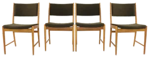 Dining Chairs attributed to Kai Lyngfeldt Larsen for Soren Willasden, 1970s, Set of 4