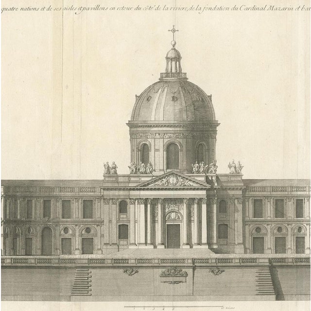 Mariette, Facade of the Collège des Quatre-Nations, 1738, Print For Sale - Image 3 of 5