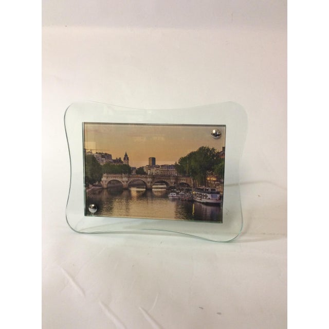 1940s Crystal Glass Portrait Frame, Italy, 1930s-1940s For Sale - Image 5 of 5