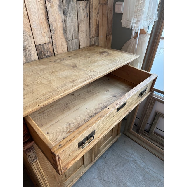 Antique Pine Buffet, 1890s For Sale - Image 3 of 15