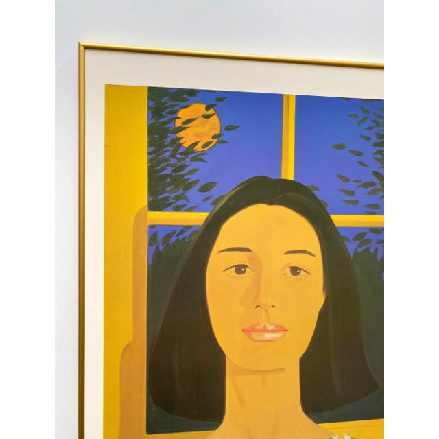 Alex Katz Vintage 1980 Pop Art Lithograph Print Framed