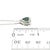 Natural Tourmaline Diamond Pendant Necklace 17" 14k W Gold 2.49 TCW Certified For Sale - Image 10 of 14