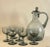 Gray 1930s Daum Nancy France Set of Six Wine / Port / Sauternes Stemware With Lidded Handled Carafe For Sale - Image 8 of 8
