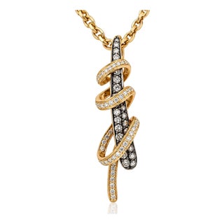 Levian Rose Gold Diamond Pendant For Sale