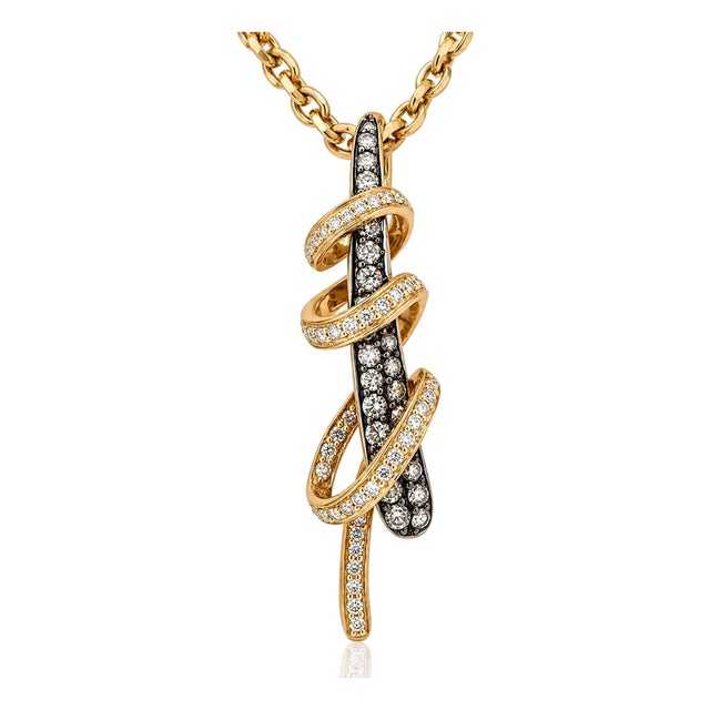 Levian Rose Gold Diamond Pendant For Sale