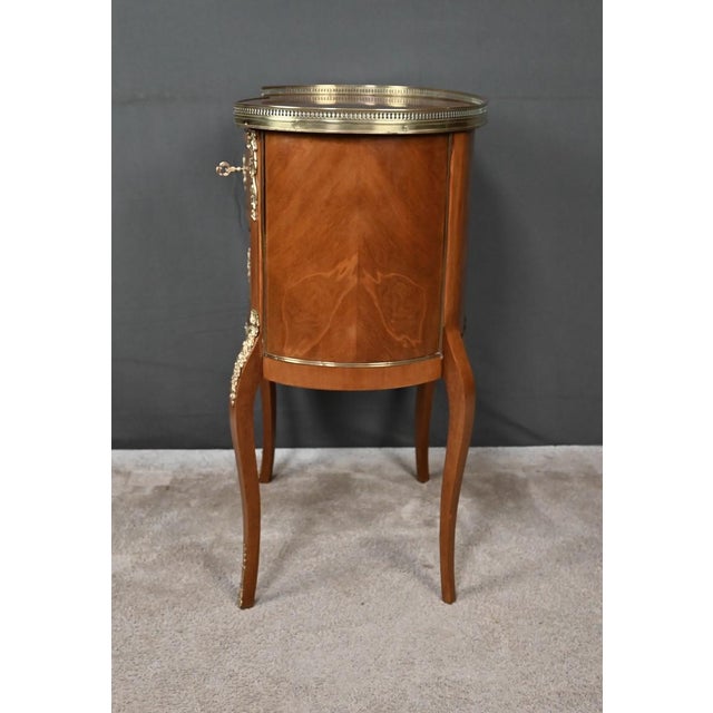 Small Early 20th Century Transition Kidney-Shaped Mahogany Commode For Sale - Image 14 of 18