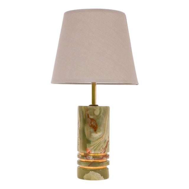 Mid-Century Modern Italian Brass Table Lamp, 1970s For Sale