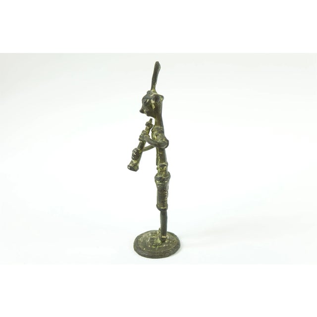 Antique Bronze African Scultpure Unique accent piece for Afrocentric home decor