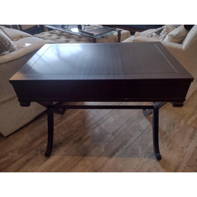 Baker Furniture Company Baker's Criss Cross Side Table From the Barbara Barry Collection For Sale - Image 4 of 7