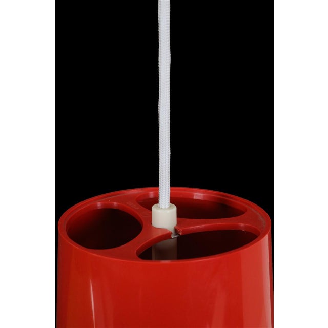 Mid-Century Modern Danish Space Age Pendant Lamp by Svend Middelboe for Nordisk Solar Compagni, 1970s For Sale - Image 3 of 13