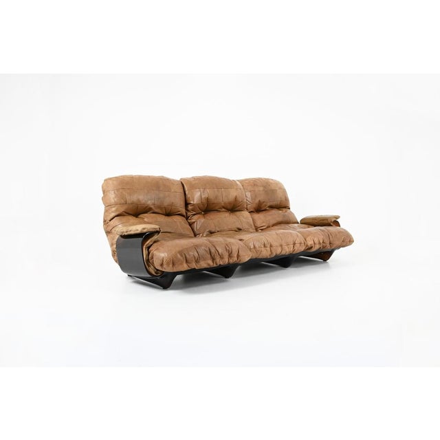 Animal Skin Marsala Sofa by Michel Ducaroy for Ligne Roset, 1970s For Sale - Image 7 of 14