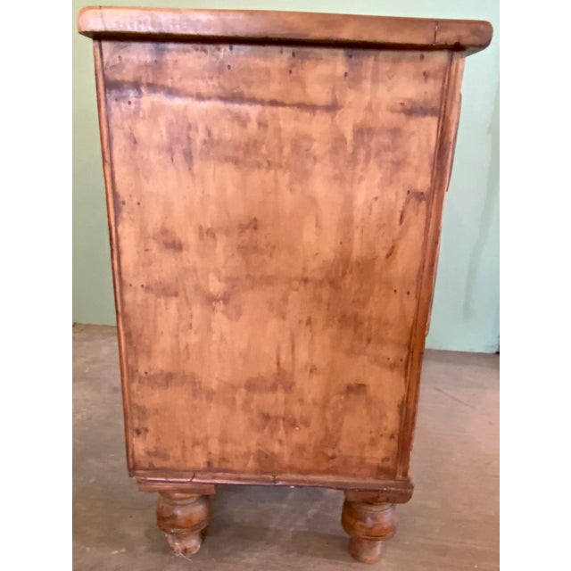Late 19th Century Antique Pine Chest of Drawers With Unique 6 Drawer Configuration From England - Circa 1880 For Sale - Image 5 of 12