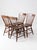 Antique Plank Seat Farmhouse Windsor Dining Chairs Set of 4 For Sale - Image 9 of 17