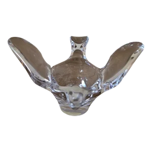 Late 20th Century Princess House Crystal Dove Candy Dish