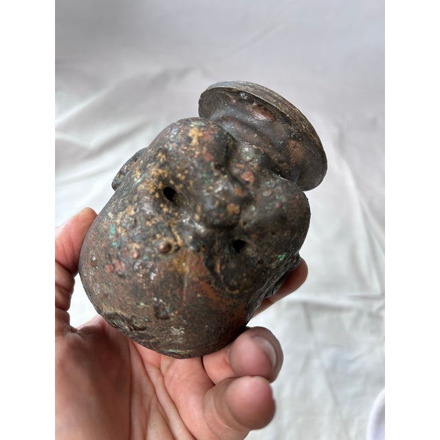 Rare, early to mid 20th century bronze mold used in the production of rubber baby dolls.