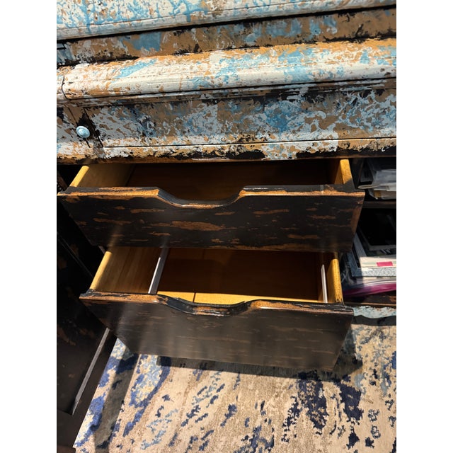 Baby Blue Bausman & Company Custom Secretary For Sale - Image 8 of 11