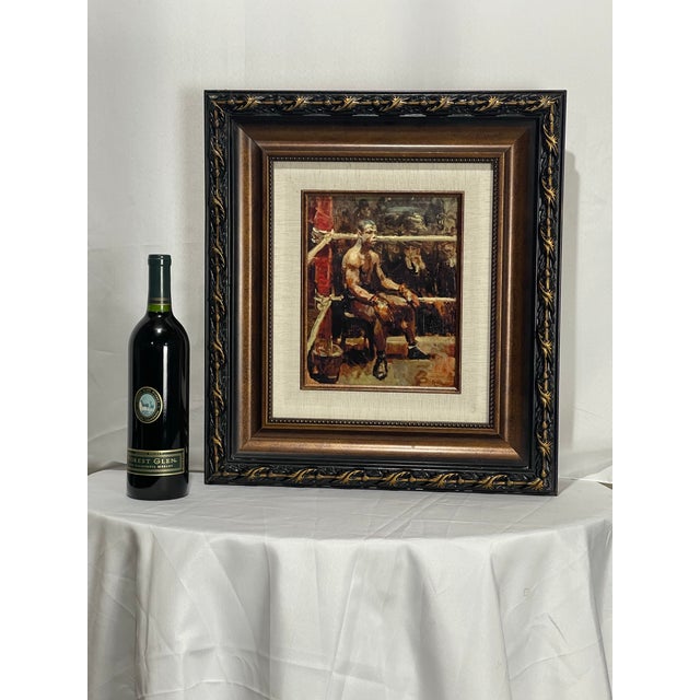 Impressionist The Boxer — After Isaac Israëls, C. 1914 — Hand-Textured Fine Art Print For Sale - Image 3 of 12