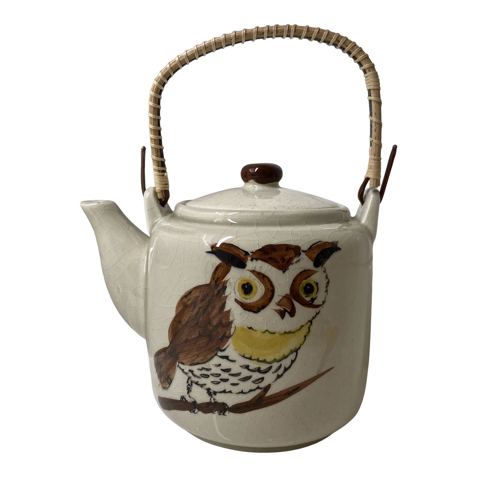 Vintage Japanese Owl Tea Pot Chairish
