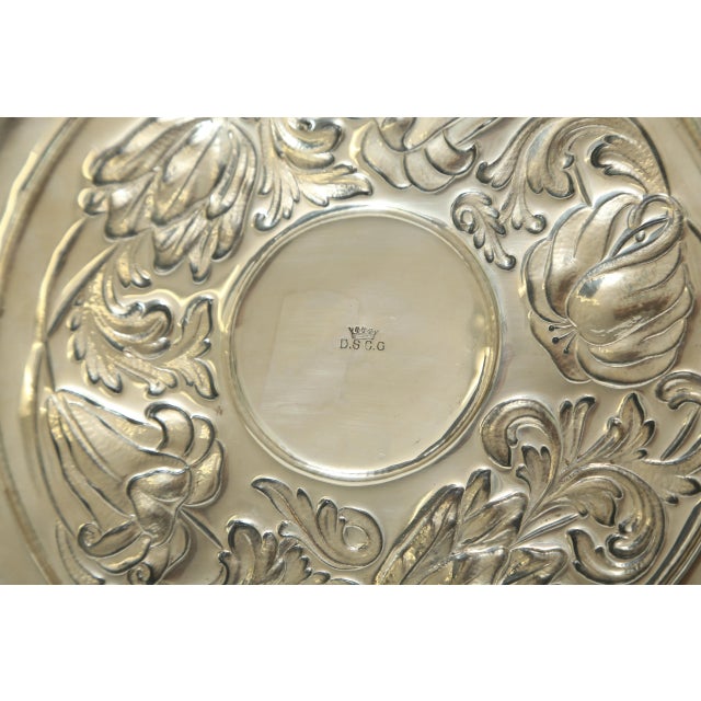Arts & Crafts Pair Antique Duchess of Sutherland's Cripples Guild, “d.s.c.g."- Arts & Crafts Silver Bowls For Sale - Image 3 of 7