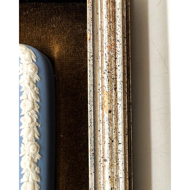 Framed Wedgwood Attributed Jasperware Plaque — Neoclassical Relief in Gilt Frame Shadowbox - English Traditional For Sale In Houston - Image 6 of 12