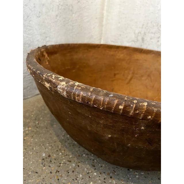 French Early 20th Century Massive French Papier Mâché’ Bowl For Sale - Image 3 of 8