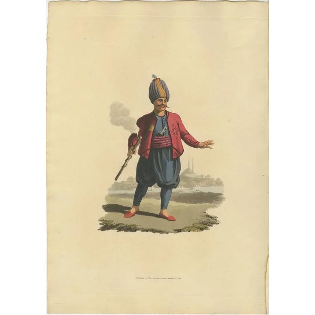 This print is from 'The Military Costume of Turkey. Illustrated by A Series of Engravings. from Drawings made on the Spot....