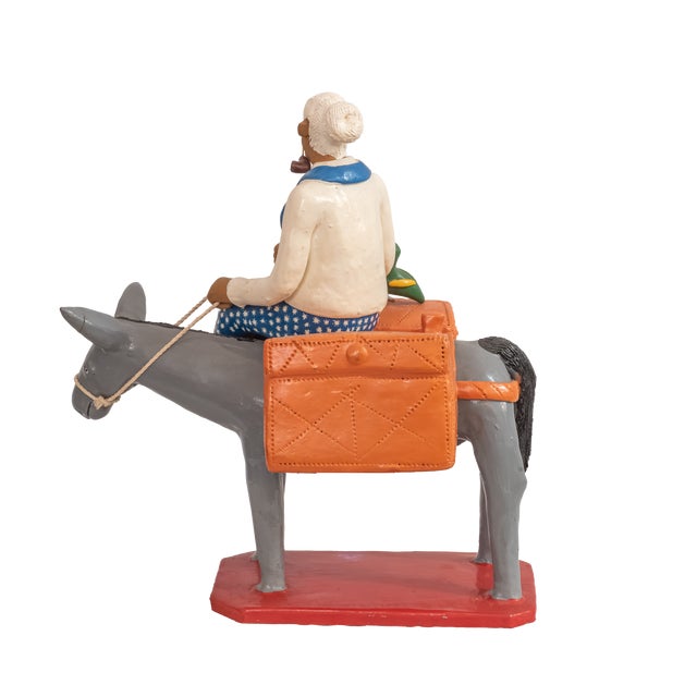 Late 20th Century Late 20th Century "Vovô No Burro" Folk Art by Antonio Rodriguez For Sale - Image 5 of 6