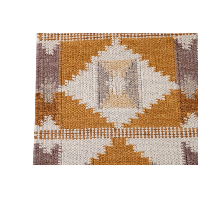21st Century Modern Swedish-Style Wool Runner Rug For Sale In New York - Image 6 of 12