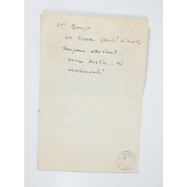 Early 20th century ink and wash study on paper of Paris coach driver in top hat by Bernard Lamotte (1903 – 1983)...