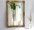 Vintage Rectangular Wall Hanging Gilt Wood Gold Ornate Mirror, 1960s For Sale - Image 11 of 11