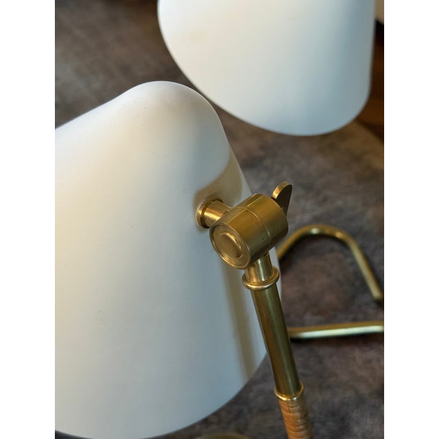 Laken Brass + Rattan Small Desk Lamp by Amber Lewis Relaxed yet inherently graceful, the striking Laken Desk Lamp is...