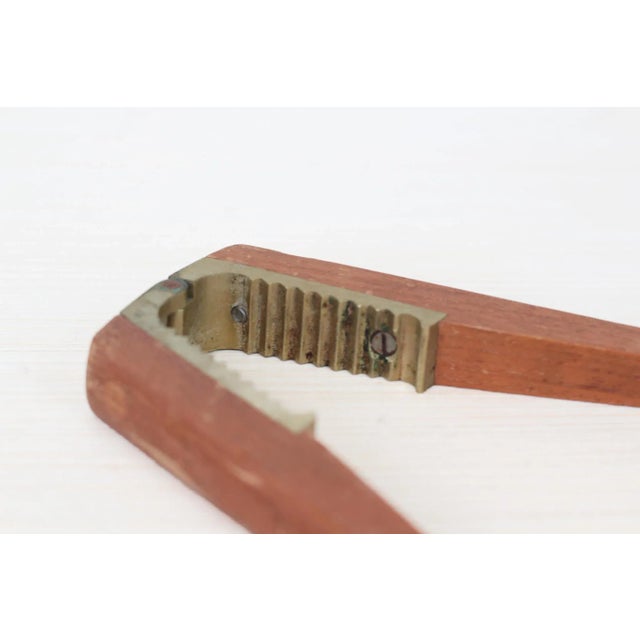 Brown 1960s Mid-Century Modern Danish Teak and Brass Nutcracker by Digsmed For Sale - Image 8 of 18