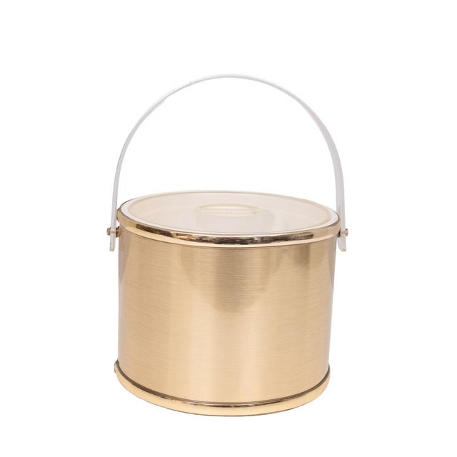 1970s Gilt Aluminum Ice Bucket by Georges Briard, 1970s For Sale - Image 5 of 10