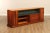 Mid-Century Modern 1960s Robert Whitley Custom Studio Walnut Double-Side Bookcase Cabinet For Sale - Image 3 of 13