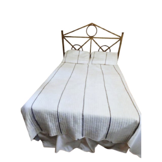 A true "anchor" piece for the bedroom, this double (full-size) bed frame combines an elegant, Neo-Classical silhouette...