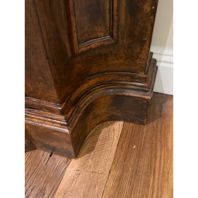 Brown Habersham Plaza Collection 1 Door Painted Demilune Cabinet For Sale - Image 8 of 12